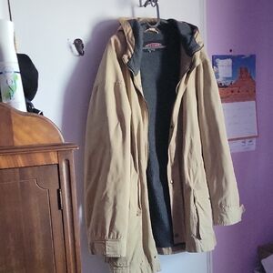 Old Navy Men's Beige Hooded Jacket